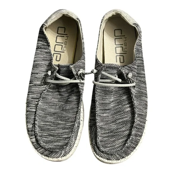 Hey Dude Casual Slip-On Loafers in Charcoal Gray Hey Dude | Shoes | Hey Dude Gray Slipon Loafers Comfortable  main image 2